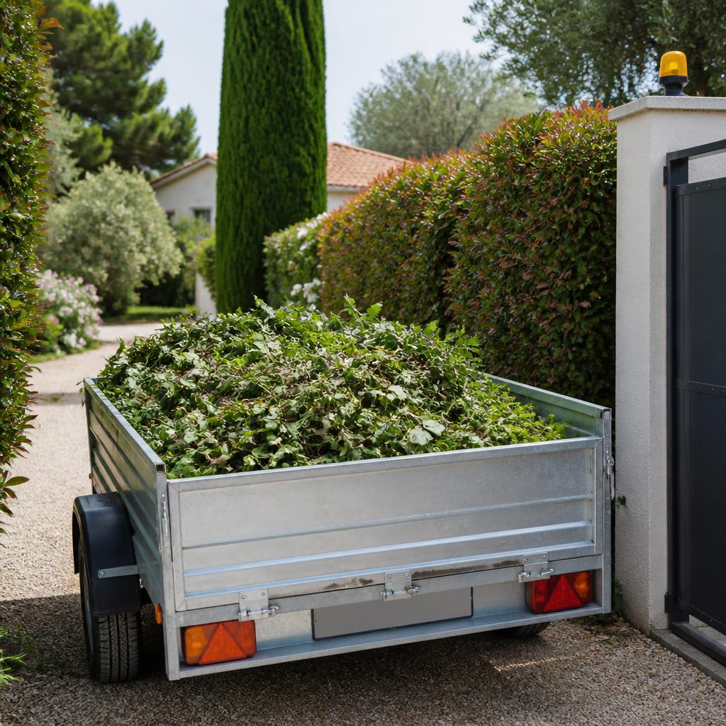 Évacuation déchets verts — exemple 1
